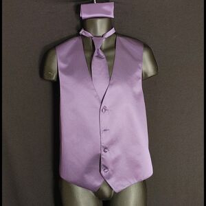 MEN'S LARR BRIO 3 PIECE FORMAL TUXEDO VEST SET SM